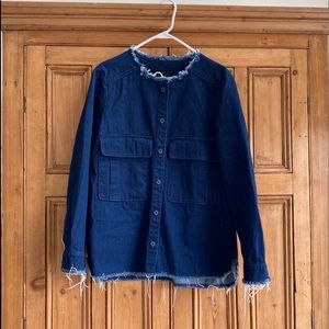 Zara Trafluc Denim Blue Jean Jacket